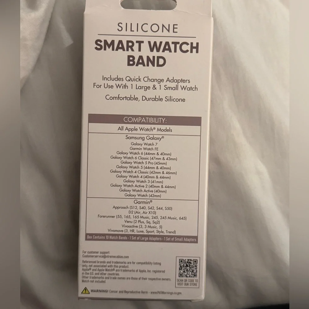 Silicone Smart Watch Band 10-Pack - Universal Fit NWT